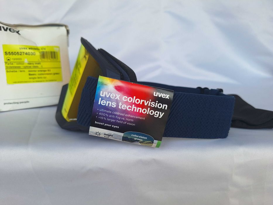 Gogle narciarskie Uvex Athletic CV Navy Mat S2