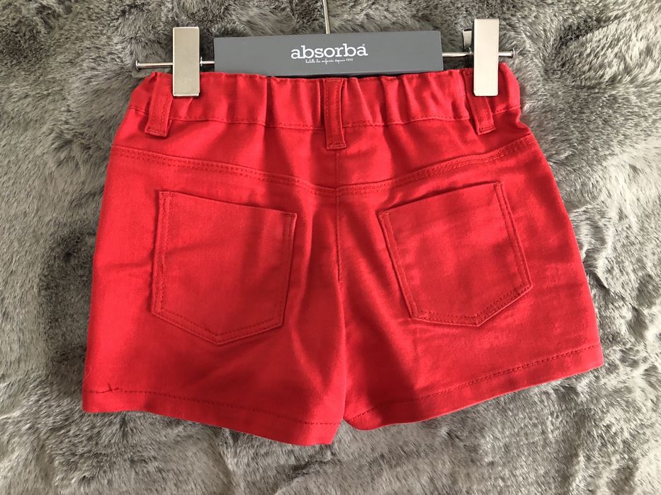 Calções Chicco vermelhos 3 anos