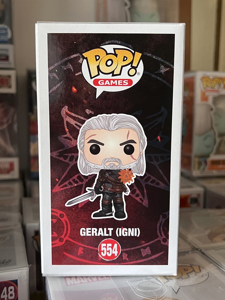 Geralt 554 Igni The Witcher Funko Pop