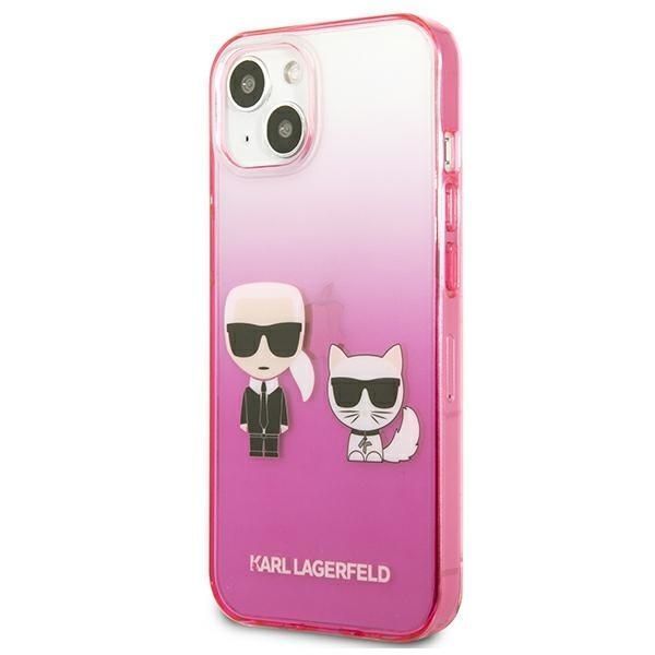 Etui Karl Lagerfeld Ikonik iPhone 13 Mini Różowy Gradient