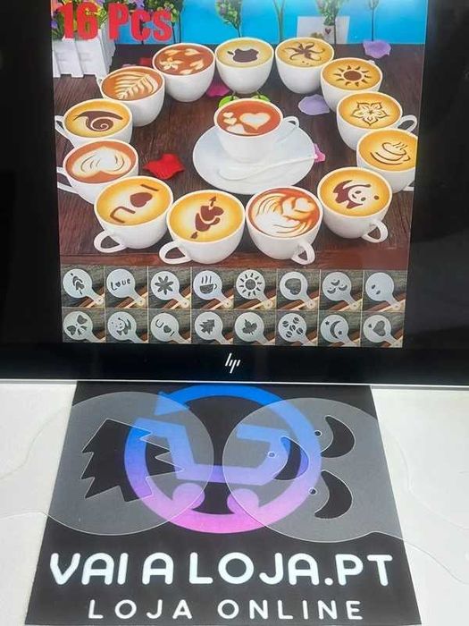 Conjunto de 16 moldes para café