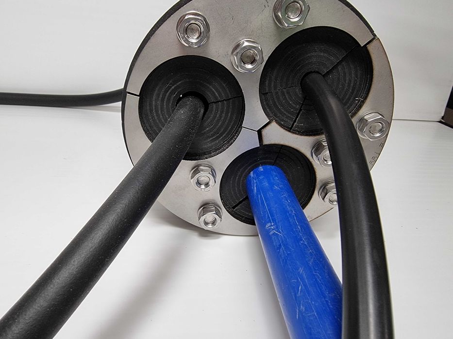 Uszczelnienie ciśnieniowe do kabli i rur średnica 150mm