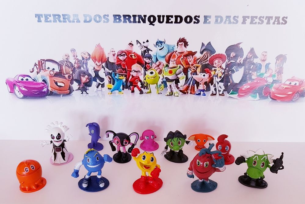 12 pcs / Pac-Man topo de bolo (Portes incluidos)