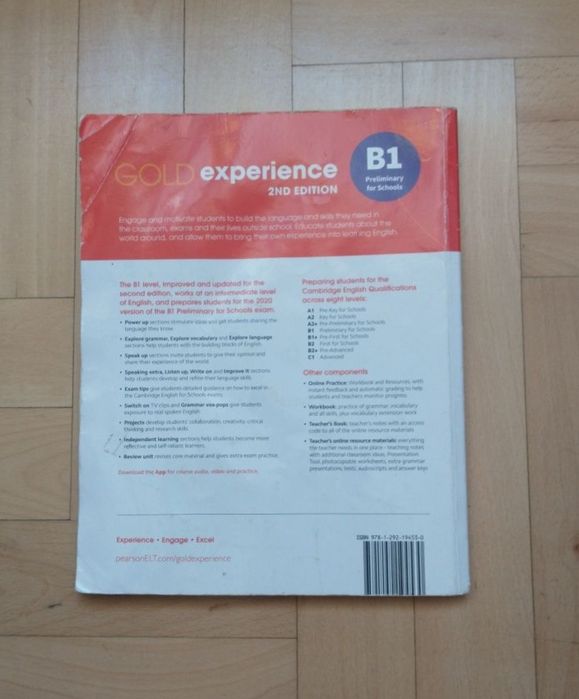 podręczniki gold experience poziom B1