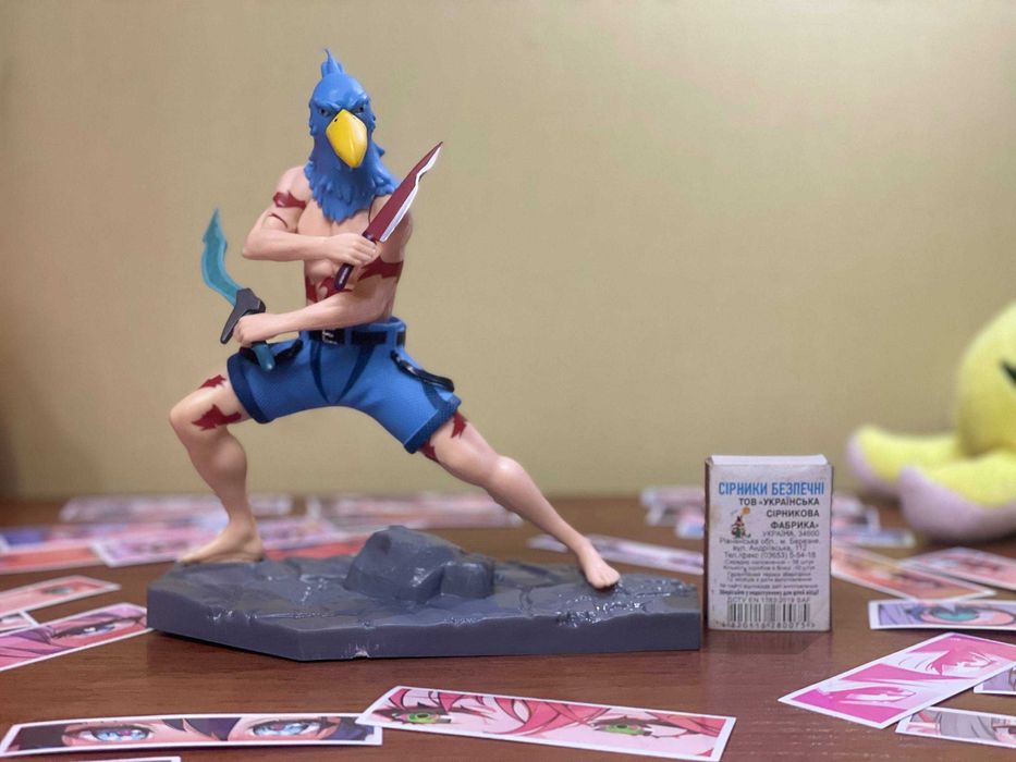 НОВА аніме-фігурка Санраку — (Shangri-La Frontier) 16 см + три наліпки