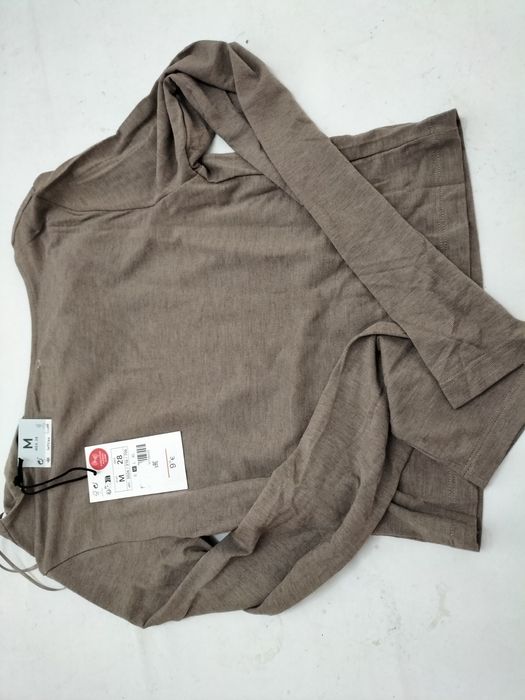 Camisola manga comprida castanha nova com etiqueta