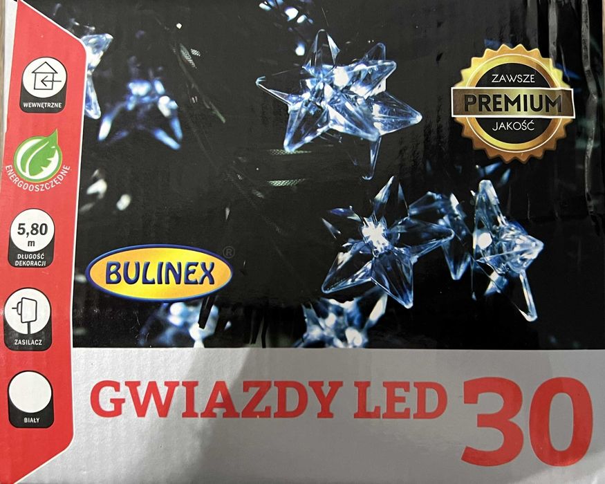Gwiazdy LED 30 - lampki na choinkę - Bulinex