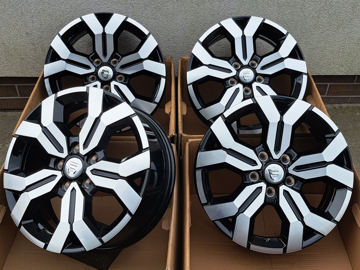 Alufelgi 17' Nowe Dacia Daster 5x114,3 Czarne z polerką