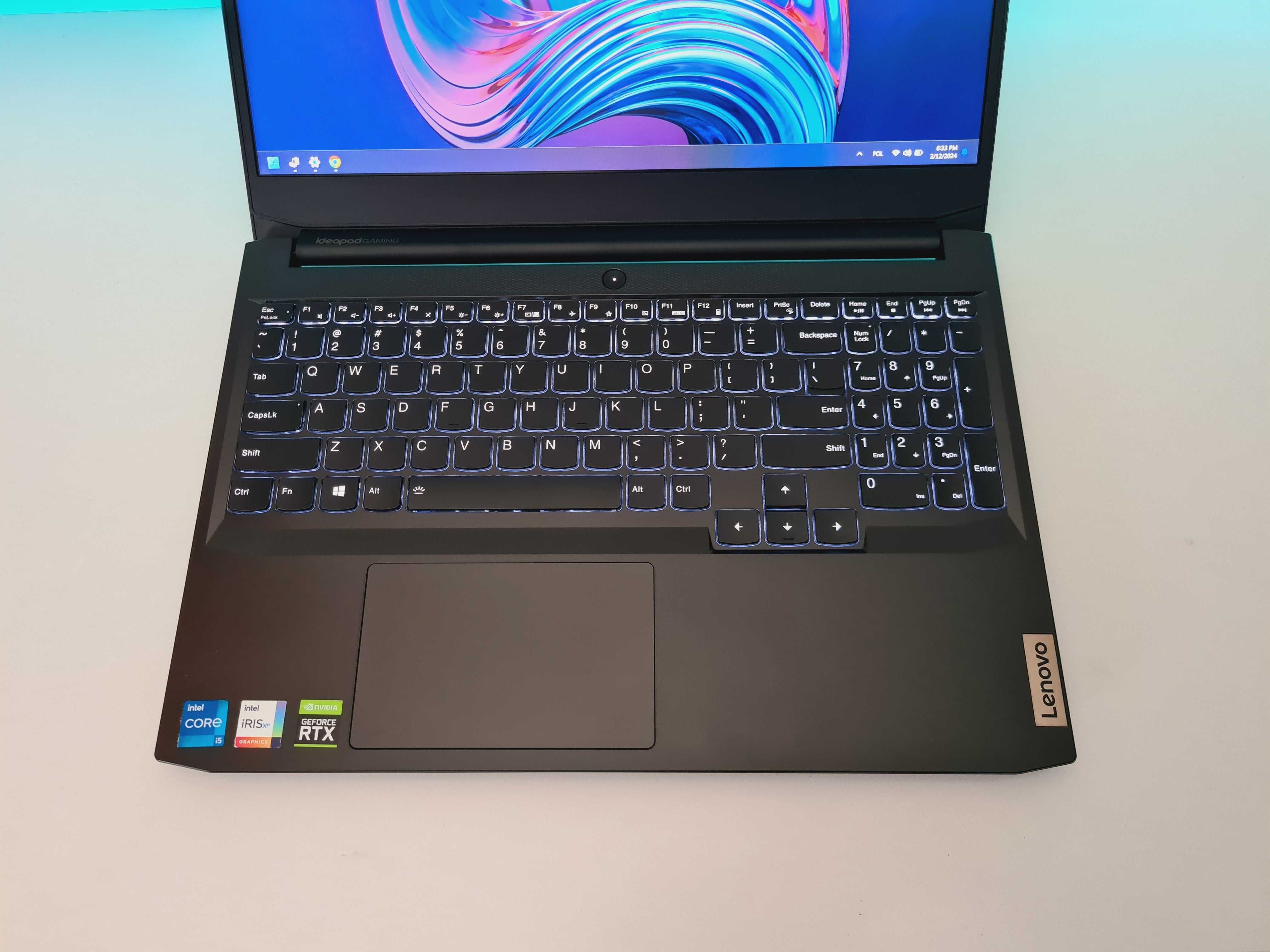 Laptop Gamingowy Lenovo i5, 16gb, RTX 3050, SSD, win 11 do GIER E90 $