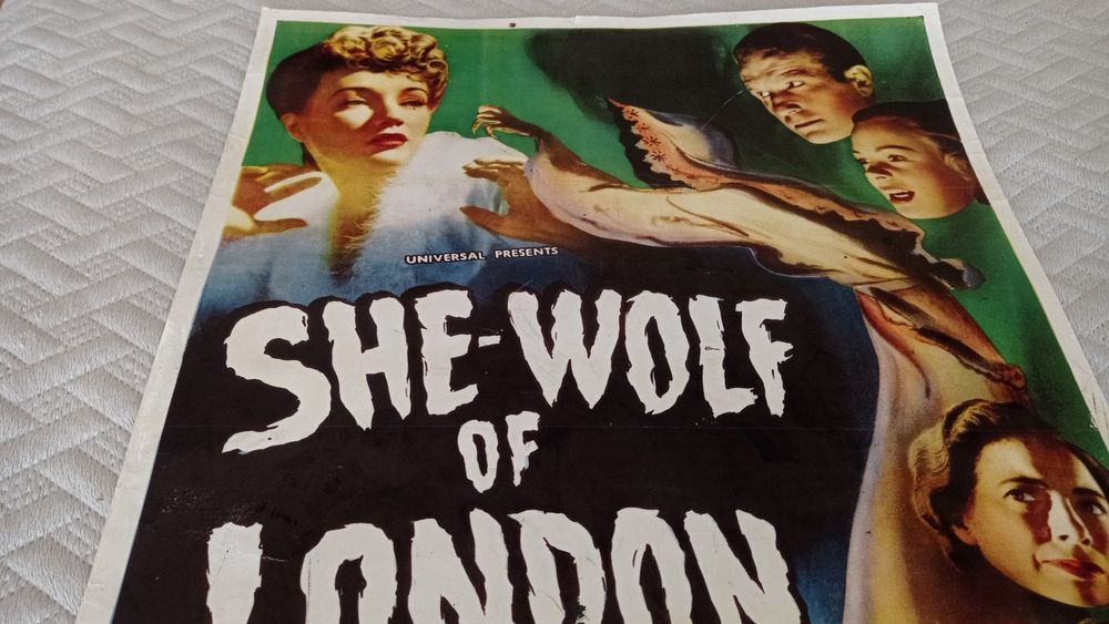 Plakat poster She Wolf od London retro horror