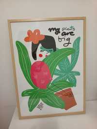 Plakat ,,My plants are big", 50x70 cm, Porysunki