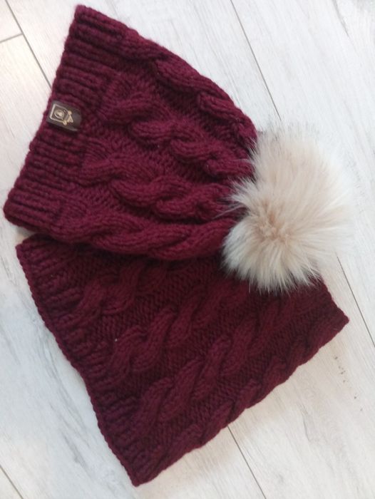 Czapka + komin komplet MisioweLove 1-3 lat nowy!