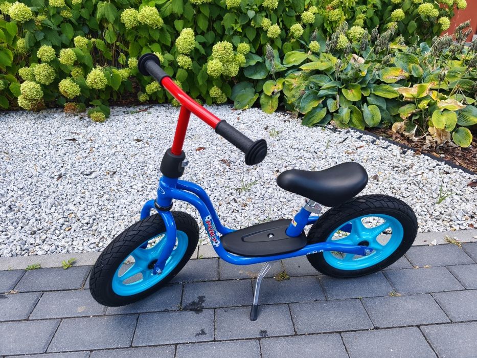 Dziecięcy rowerek biegowy Puky LR 1L Niebieski - Koła 12" - Stopka