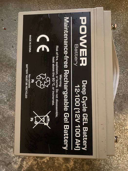 Акумулятор гелевий POWER Deep Cycle GEL Battery 12-100 (12V 100AH)
