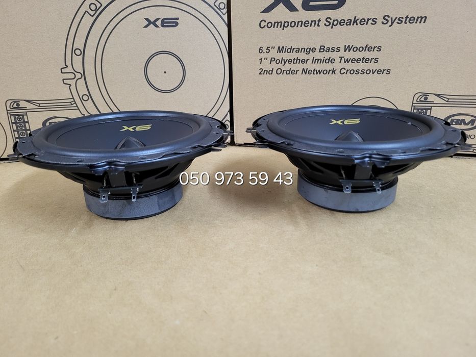 16см Boschmann F-628-X6 / компонентні / динаміки в авто / акустика