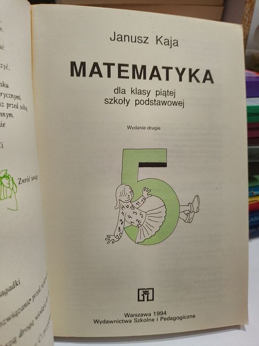 Matematyka 5 Stary podręcznik