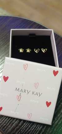 сережки Mary Kay у вигляді серця та корони