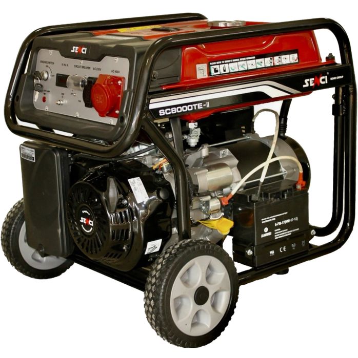 Бензиновий генератор Senci SC8000TE TOP 230/400V 7000W
