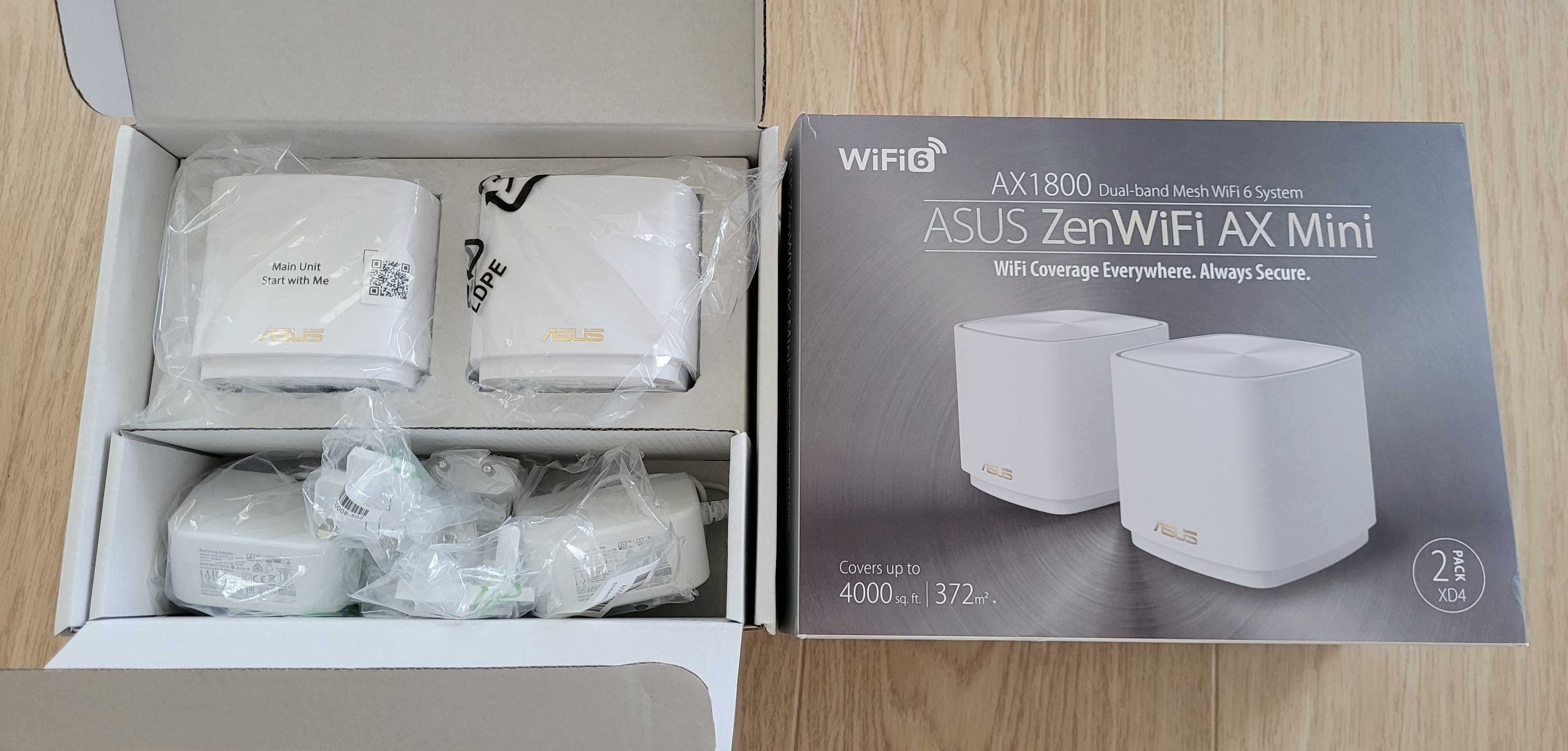 ASUS ZenWiFi AX1800 XD4 2 pack Białe - Mesh router Wi-Fi 6
