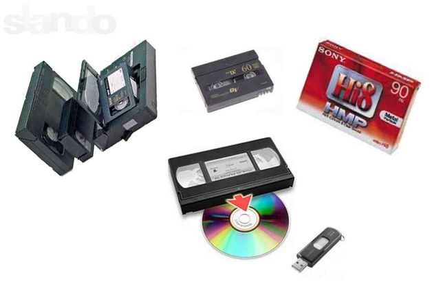 Перезапис з VHS, VHS-C, 8mm ,mini DV,