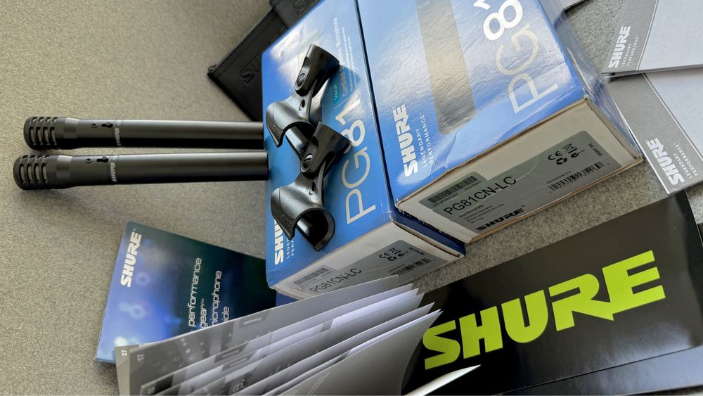 Shure PG81 новий мікрофон