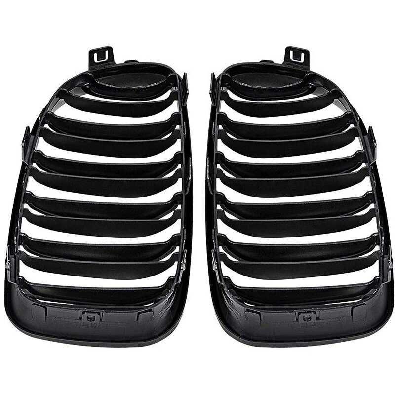 Grelhas Preto Brilho dupla Barra BMW série 1 E81 / E82 / E87 / E88