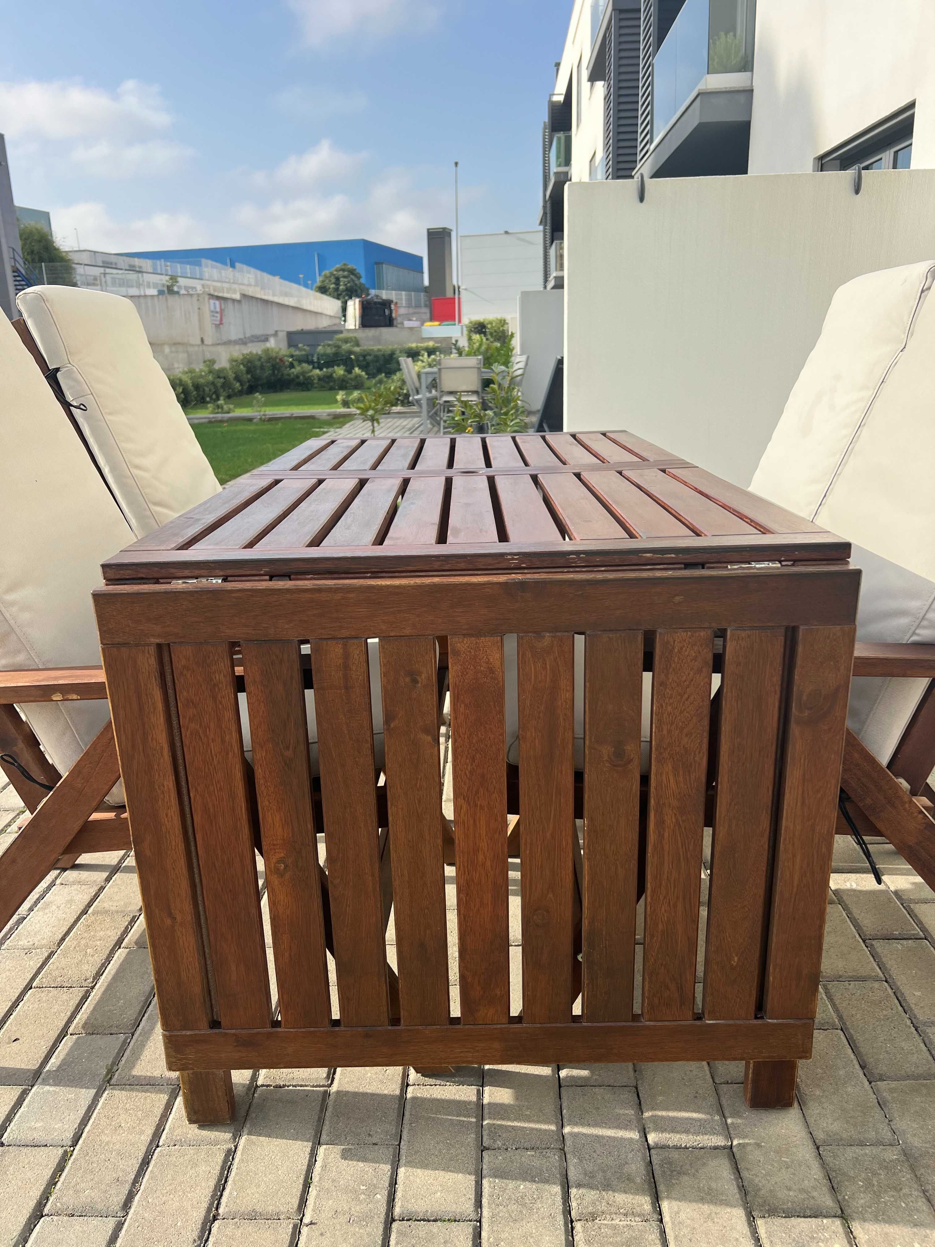 Conjunto de Mesa e Cadeiras de Jardim IKEA Äpplarö