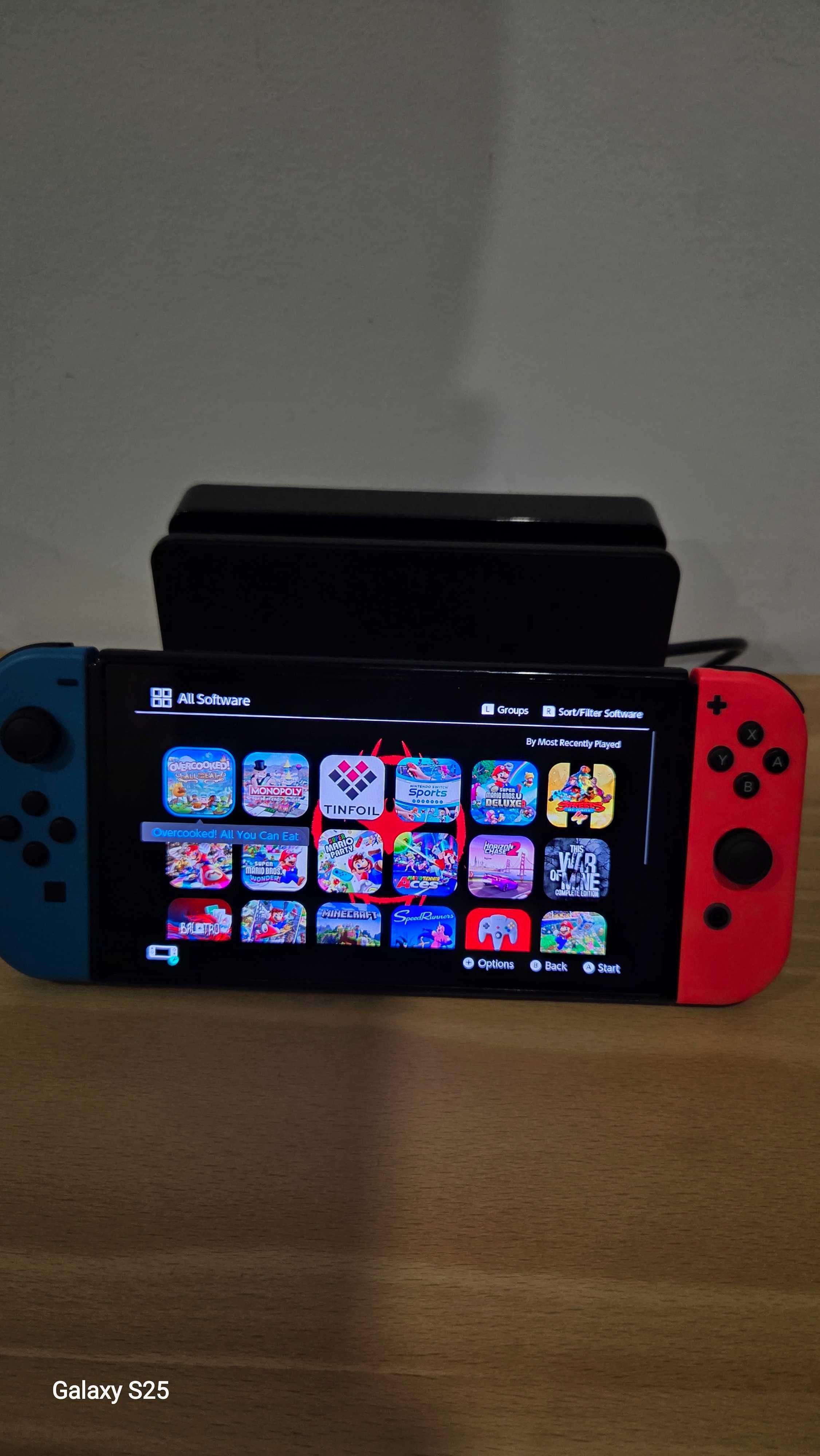 Nintendo Switch OLED Desbloq+ Jogos+ CardSD 256gb+ Android+ Acessórios