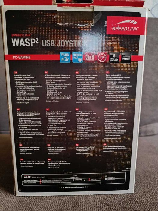 Джойстик для игры на самолётах. Speedlink Wasp² USB