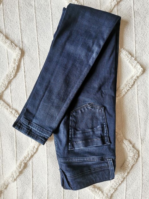 Damskie granatowe jeansy Massimo Dutti rozm. 36 26