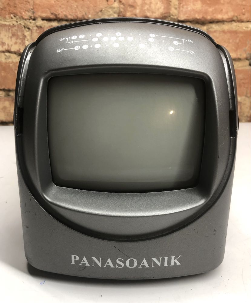 Mini telewizor z radiem wakacje camper namiot  vintage