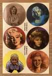 Винтажный сэт стикеров / наклеек Marilyn Monroe (США, 1983)