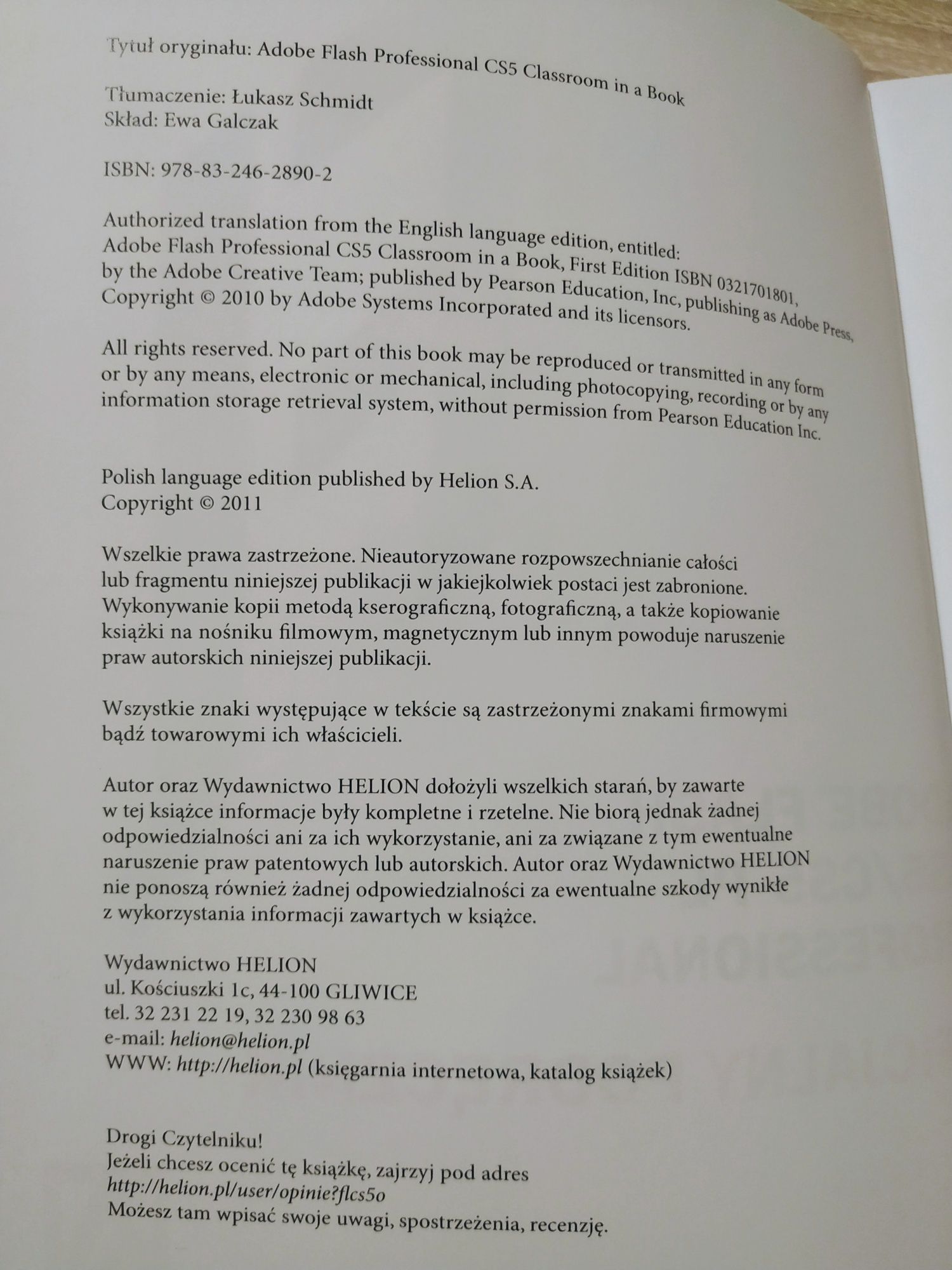 Adobe Flash CS5/ CS5 Professional Książka nowa