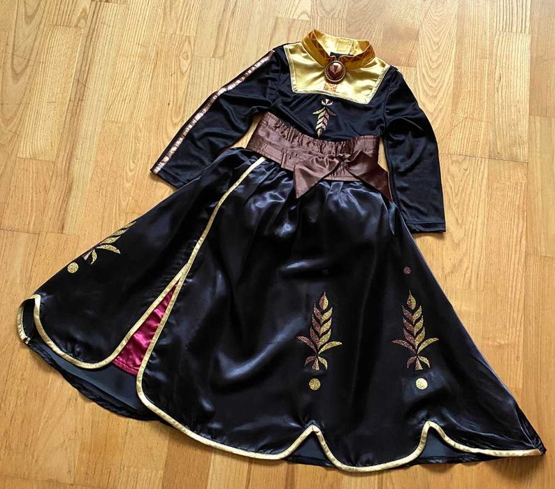 Sukienka strój przebranie Anna Kraina Lodu 3-4 lata