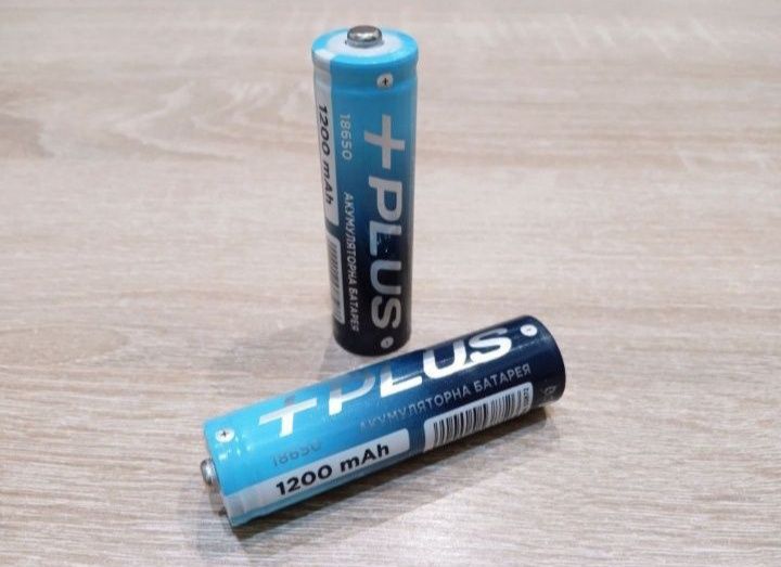 Аккумулятор 18650 +PLUS 1200mAh.Универсальный.