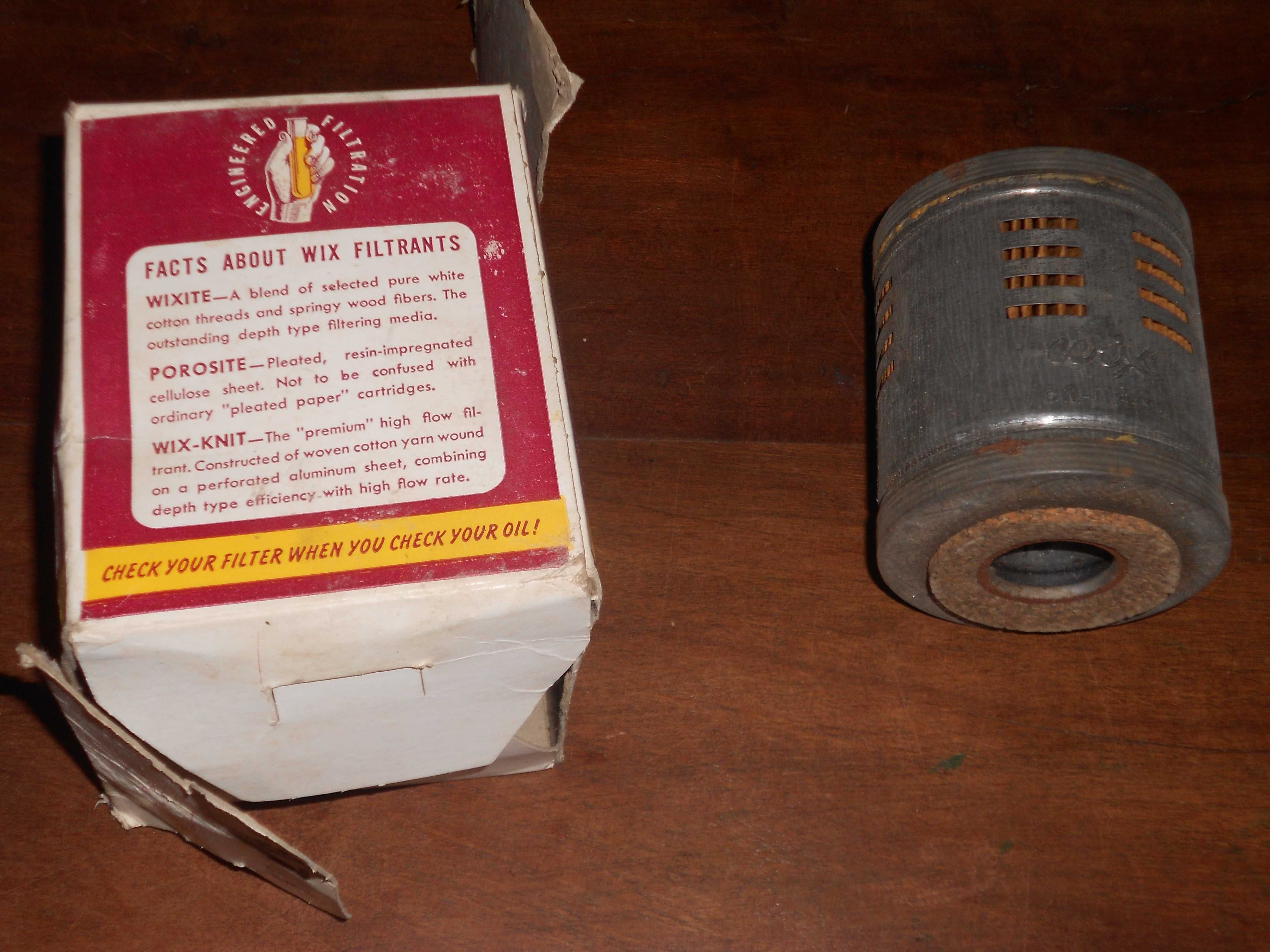 Filtro oleo antigo vintage Wix CW-113-MP