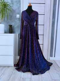suknia tiulowa balowa wieczorowa rozmiar 42 xl 44 wizytowa na wesele