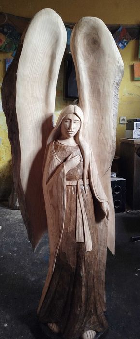 Anioł-Rzeźba,figura.rękodzieło
