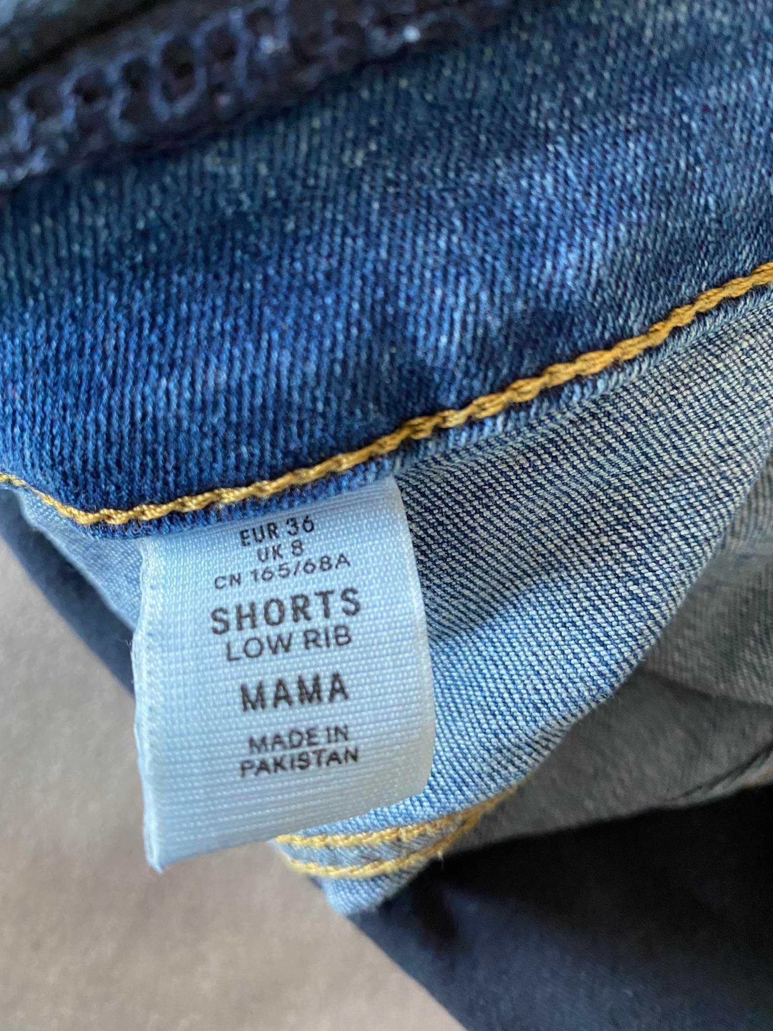H&M Mama ciążowe szorty jeansowe