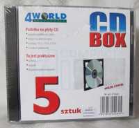 Pudełka na płyty CD 5szt 4WORLD