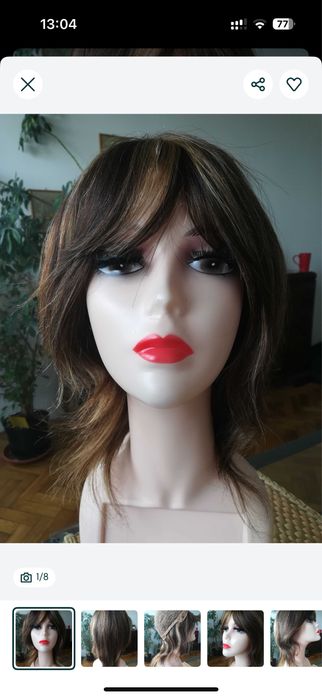 Peruka 100% wlosy ludzkie naturalna