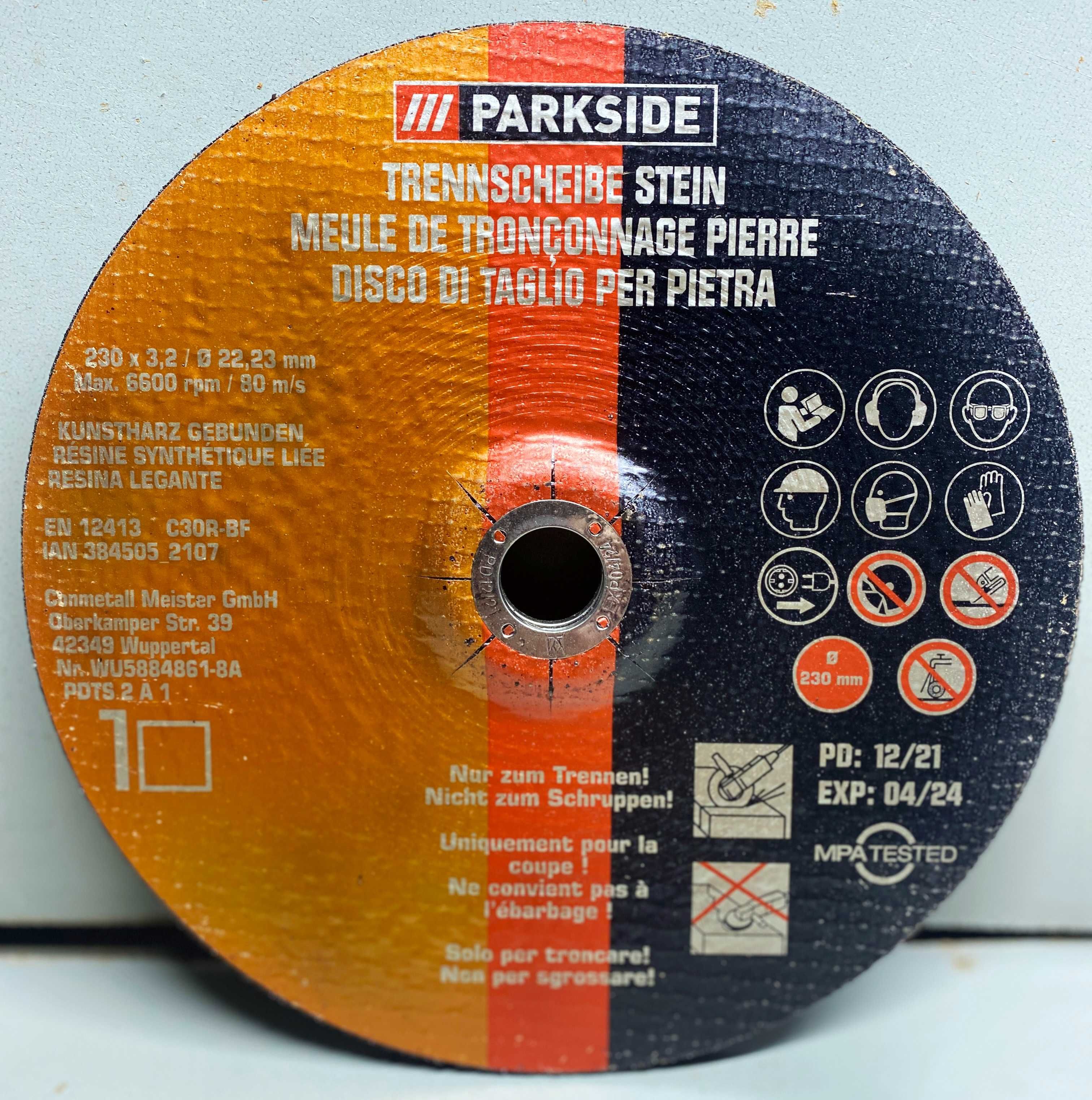 Набор отрезных и шлифовальных дисков PARKSIDE PDTS 2 A1(6 шт.)