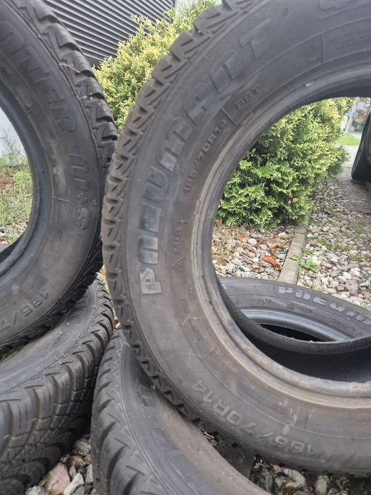 Opony zimowe 185/70 r14 m+s jak nowe komplet 4szt