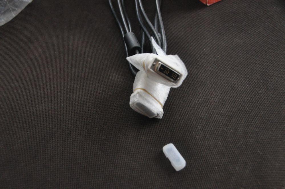 kabel do monitora dvi-d,d-sub vga-vga oraz kabel do drukarki usb a-b