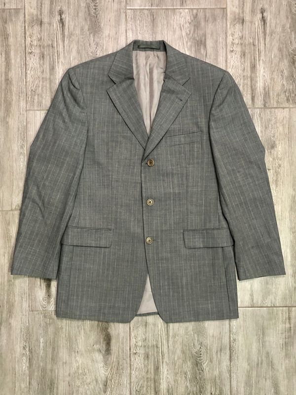 Hugo Boss Wełniana Marynarka Męska w Paski r. 48