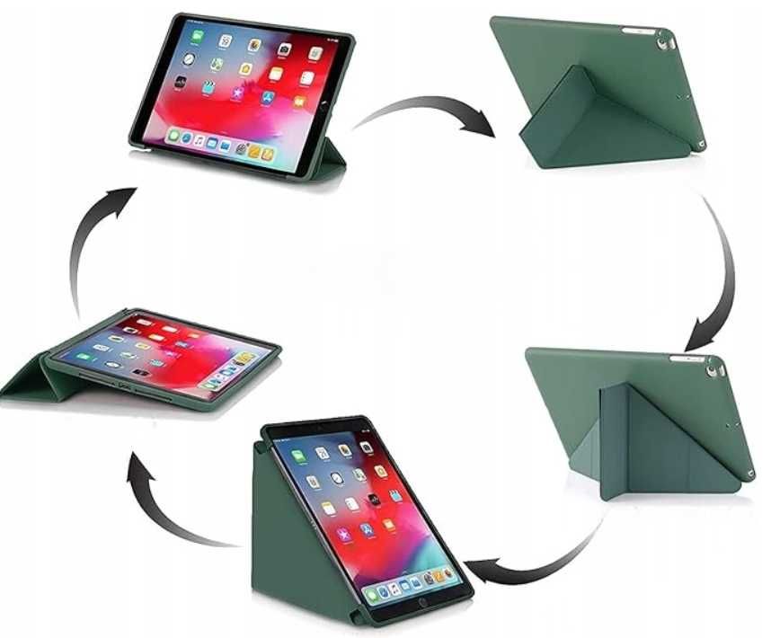 Etui Case Obudowa do iPad 5 10.2 2019, 2020 z Klapką Zielony green