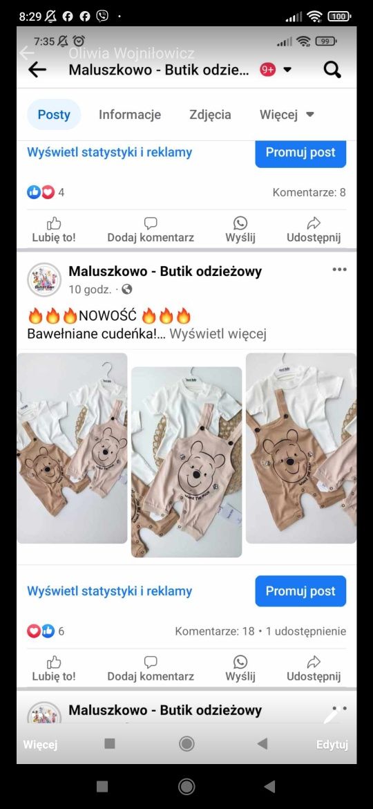 Ubranka niemowlęce