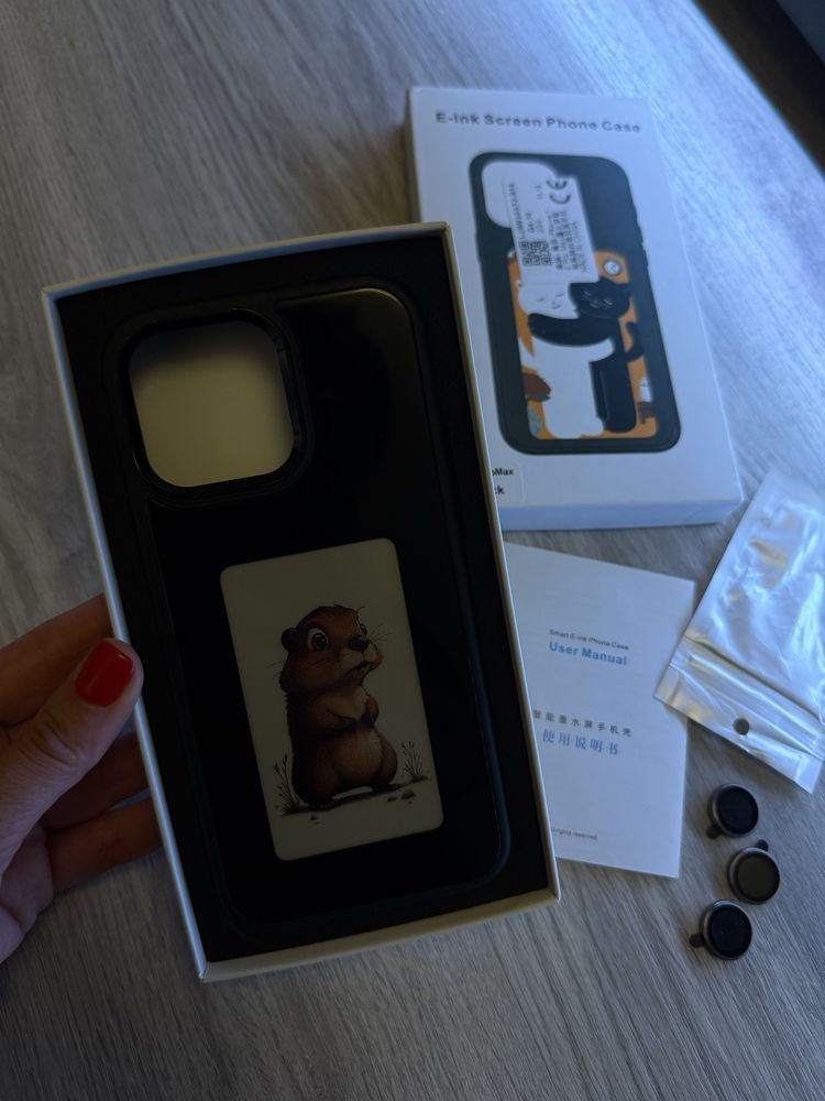 E ink Screen Iphone 16Pro Max чехол,бампер Nfc