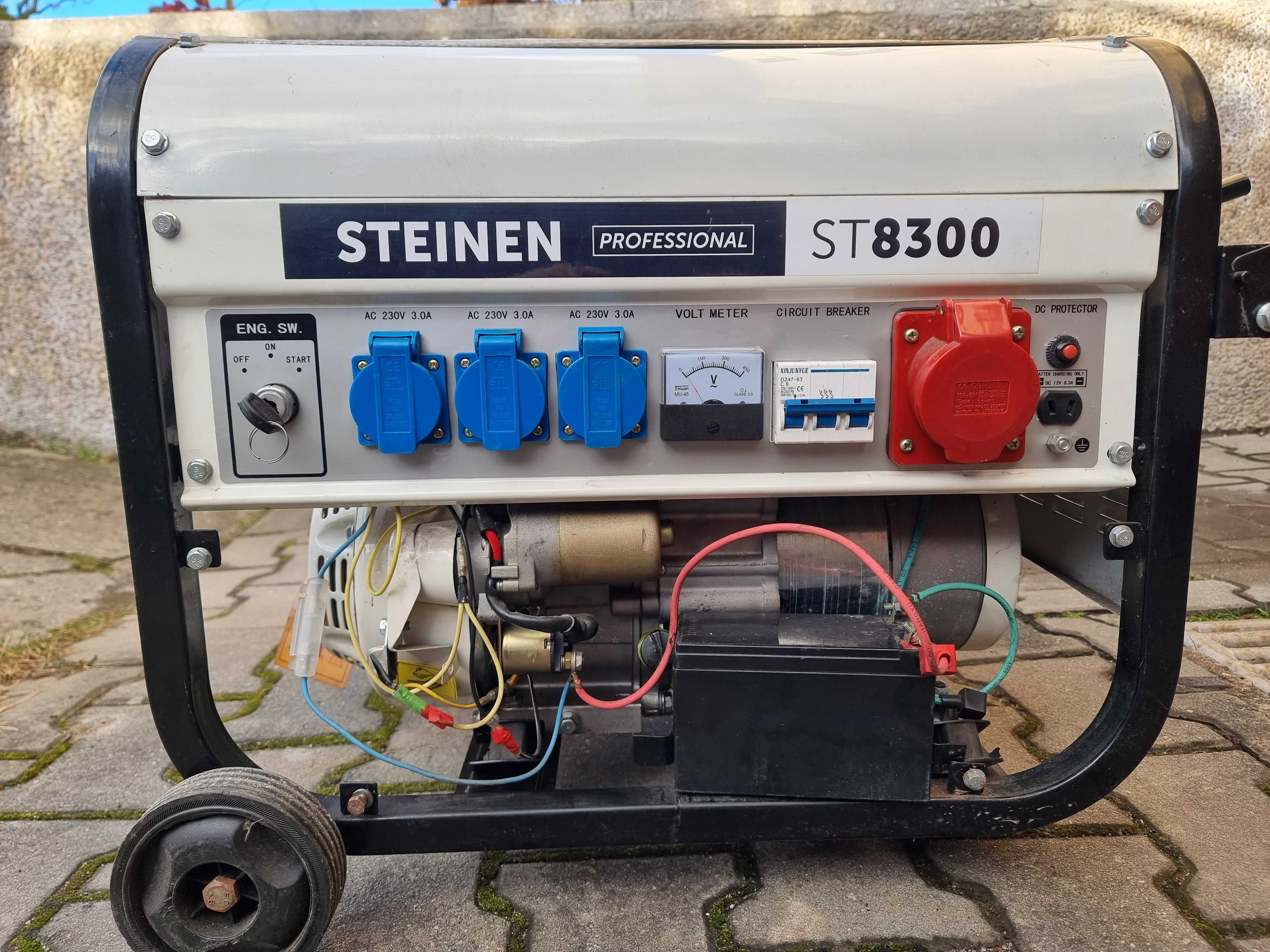 STEINEN ST 8300 - Mocny Agregat Prądotwórczy 7.1kW 400V 4.2kW 230V