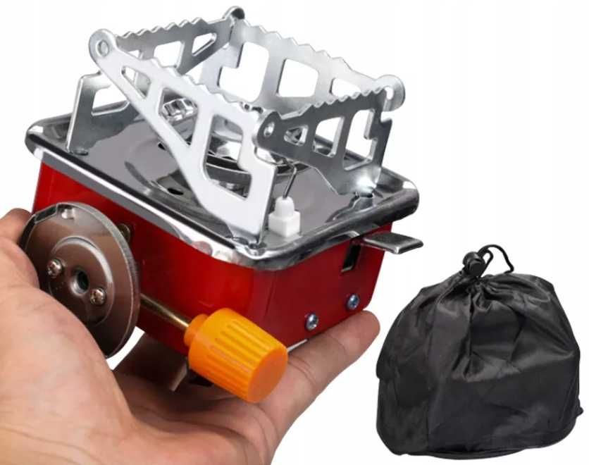 MINI KUCHENKA GAZOWA turystyczna na GAZ KARTUSZ piezozapłon nowa